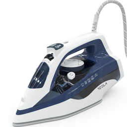 Tesla ორთქლის უთო IR301BL, 2600W, 400ML, Steam Iron, White/Blue-JUSTSHOP.GE-ზე
