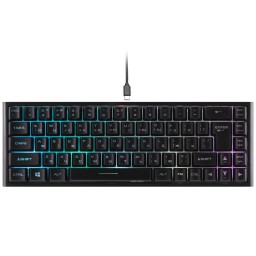 2E GAMING Membrane keyboard KG360 68key, USB-A/WL, EN/UA/RU, RGB, black