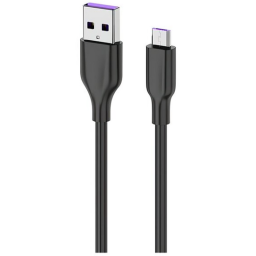 2E Cable USB-A - microUSB Glow 1m Black
