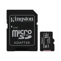 SD ბარათი Kingston microSD 64GB C10 UHS-I R100MB/s + SD-JUSTSHOP.GE-ზე