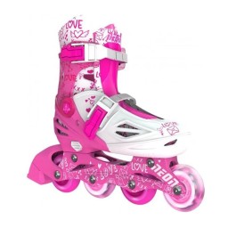 როლიკები LED განათებით NEON Rollers INLINE SKATES PINK (SIZE 34-38)-JUSTSHOP.GE-ზე