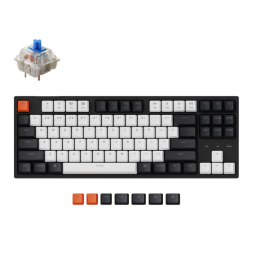 Keychron C1 Wired 87 Key Hot-Swap Gateron Switch White LED Blue