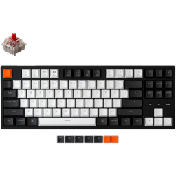 Keychron C1 Wired 87 Key Gateron Switch White LED Red