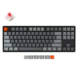 კლავიატურა KEYCHRON K8 Aluminum Frame 87 keys, Gateron Red, Hot-Swap, RGB, BLACK
