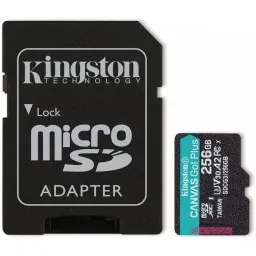 Kingston microSD 256GB C10 UHS-I U3 A2 R170/W90MB/s + SD-JUSTSHOP.GE-ზე