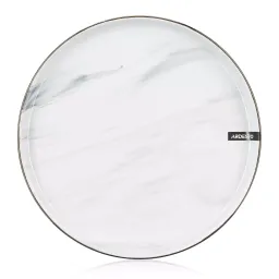 თეფში Ardesto Dinner plate Marmo, 27cm, ceramics, white-JUSTSHOP.GE-ზე