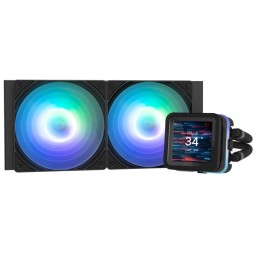 წყლის გაგრილება Zalman LCS Alpha 2DS A24 ARGB, LGA1851, 1700, 1200, 115x, AM5, AM4, TDP 320W, black