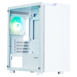 Zalman PC case T4 Plus without PSU, 2xUSB3.0, 1xUSB2.0, 1x120mm ARGB, VGA 3200mm, TG Side Panel, mATX, white