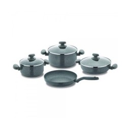 ქვაბებისა და ტაფების ნაკრები Korkmaz A1146 Mia Granit 7pcs-JUSTSHOP.GE-ზე