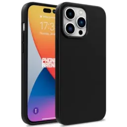 ქეისი Case For iPhone 16 Pro Max Case Compostable Phone Cover Made of TPU and Wheat Straw - Black