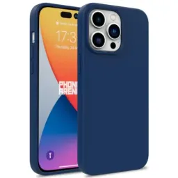 ქეისი Case For iPhone 16 Pro Max Case Compostable Phone Cover Made of TPU and Wheat Straw - Dark Blue