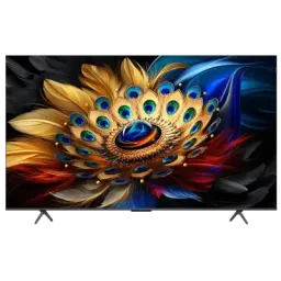 ტელევიზორი QLED TCL QLED TV 85(216cm) 85C655 (2024) 4K Google TV HDR10+ Dolby Atmos BT5.2 Wi-Fi 2.4+5GHz DVB-TT2CSS2 2x10W+15W HDMI1.4HDMI2.0&HDMI2.1 600