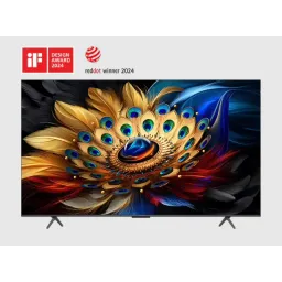 ტელევიზორი QLED TCL QLED TV 55(140cm) 55C655R75PG1S (2024) 4K Google TV HDR10+ Dolby Atmos BT5.2 Wi-Fi 2.4+5GHz DVB-TT2CSS2 2x10w+15W HDMI1.4HDMI2.0&HDMI2.1 300