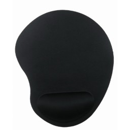 მაუს პადი GMB Mouse pad with soft wrist support, black