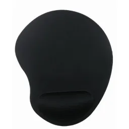 მაუს პადი GMB Mouse pad with soft wrist support, black-JUSTSHOP.GE-ზე