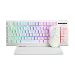კლავიატურა Keyboard Marvo CM310 Wired keyboard , Gaming Mouse And mouse pad Combo White