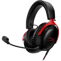 ყურსასმენი Headphone HP HyperX Cloud III – Wired Gaming Headset, PC, PS5, Xbox Series X|S BlackRed (727A9AA)