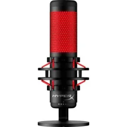 მიკროფონი Microphone HyperX QuadCast - USB Microphone (Black-Red) - Red Lighting-JUSTSHOP.GE-ზე