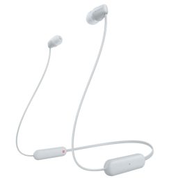 უსადენო ყურსასმენი Wireless Headphone Sony Sony WI-C100 Wireless In-Ear Earphones WIC100W.E - White