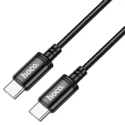 Type - C Hoco X89 Wind 60W charging data cable Type-C to Type-C Black-JUSTSHOP.GE-ზე
