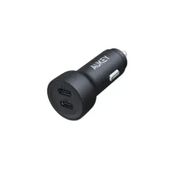 მანქანის დამტენი Car Charger Aukey 65W CC-Y23 Enduro Type-C Dual 2-Port Car Charger Gray-JUSTSHOP.GE-ზე