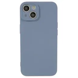 ქეისი Case for iPhone 15 Fiber Lining Shell Candy Color Anti-drop TPU Phone Case Rubberized Phone Cover - Lavender Grey
