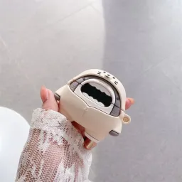 ჩასადები ქეისი For AirPods 3 Earphone Box Cover Bigmouth Shark Silicone Case-JUSTSHOP.GE-ზე