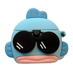 ჩასადები ქეისი For Apple AirPods 3 Cartoon Clownfish Silicone Cover Anti-drop Earphone Protective Case with Hanging Buckle