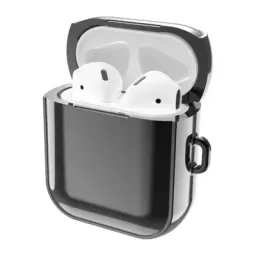 ჩასადები ქეისი For Apple AirPods Pro 2 Charging Case Cover with Strap, Bluetooth Headset Soft TPU Case - Black-JUSTSHOP.GE-ზე
