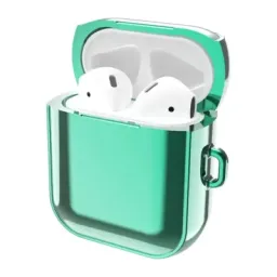 ჩასადები ქეისი For Apple AirPods Pro 2 Charging Case Cover with Strap, Bluetooth Headset Soft TPU Case - Green-JUSTSHOP.GE-ზე