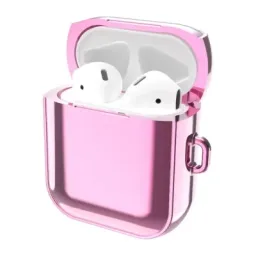 ჩასადები ქეისი For Apple AirPods Pro 2 Charging Case Cover with Strap, Bluetooth Headset Soft TPU Case - Rose Pink-JUSTSHOP.GE-ზე
