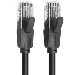 PATCH CORD VENTION IBEBH Cat.6 UTP Patch Cable 2M Black-JUSTSHOP.GE-ზე
