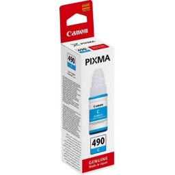 კარტრიჯი Canon Original Canon GI-490 Cyan 70ml for PIXMA G1400, G2400, G3400, G4400 (7 000 pages)