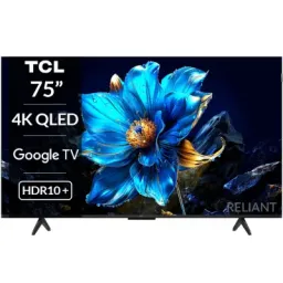 ტელევიზორი QLED TCL QLED TV 75(190cm) 75P7K K Google TV HDR10+ Dolby Atmos BT5.4 Wi-Fi 2.4+5GHz DVB-TT2CSS2 2x15W HDMI1.4HDMI2.0&HDMI2.1,HDCP1.4 400x400