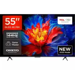ტელევიზორი QLED TCL QLED TV 55(140cm) 55P8K 4K Google TV 120Hz(VRR 144HzDLG244Hz) HDR10+ 2.1CH 2x10W+15W BT5.2 Wi-Fi 2.4+5GHz DVB-TT2CSS2 2x15W Airplay2 300x300-JUSTSHOP.GE-ზე