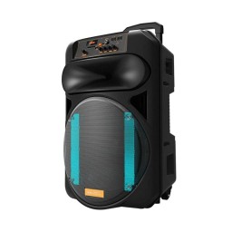 აუდიო სისტემა SPEAKER - ads Trolley TEB-15D RMS Power 40 W, Woofer 15, Twitter 1, Bluetooth, USB, SD Card, FM, Karaoke, LED Lighti