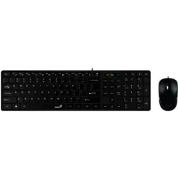 კლავიატურა Genius Wired Slim Multimedia Keyboard Mouse Combo SlimStar C126