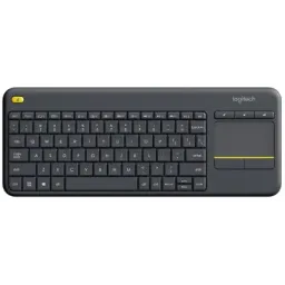 კლავიატურა LOGITECH K400 Plus Wireless Touch Keyboard - BLACK - US INT'L
