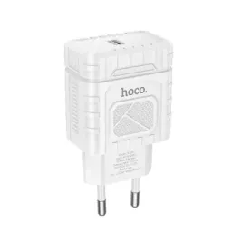 დამტენი Hoco DC108 Cool PD20W Single port charger Type-C White-JUSTSHOP.GE-ზე