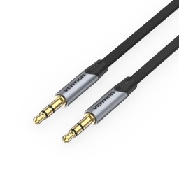 მობილურის აქსესუარი: VENTION BAPHD 3.5MM Male to Male Flat Aux Cable 0.5M Gray-JUSTSHOP.GE-ზე