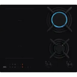 ქურის ზედაპირი AEG HDB64623NB 2Induction+2Gas 60cm Black Glass