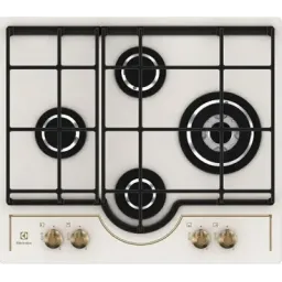 ქურის ზედაპირი Electrolux GPE363RBV 4Gas 60cm Antracit Glass Retro