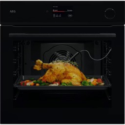 ღუმელი AEG NBR7P731SB 3390W 72L SteamCrisp FoodSensor Pyrolytic Clean A++ Black