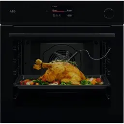ღუმელი AEG NBR7P731SB 3390W 72L SteamCrisp FoodSensor Pyrolytic Clean A++ Black-JUSTSHOP.GE-ზე