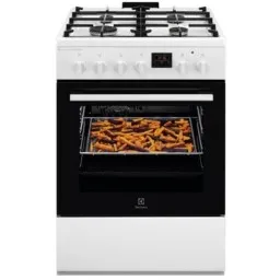 გაზქურა Electrolux LKK660220W Top 4 Gas, Oven Electric, 855x500x600, White, Gas Control-JUSTSHOP.GE-ზე