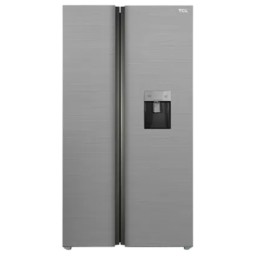 მაცივარი TCL-P650SBWG Side By Side 92x176.8x73.5, No Frost, Inverter,With Dispenser,LED Display,607L, A+, Silver