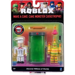 ფიგურა და აქსესუარები თამაშიდან Roblox 2 Figure Pack Game Packs Make a Cake: Cake Monster Catastrophe! W9