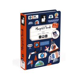 სათამაშოები, რომლებიც განვითარებას უწყობს ხელს Janod Cosmos Magnetic book