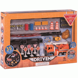 სათამაშო მანქანები და ტრანსპორტი DRIVEN BRIDGE CONSTRUCTION PLAY SET