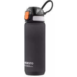 წყლის ბოთლი Ardesto Bottle Matte 800ml, plastic, black-JUSTSHOP.GE-ზე